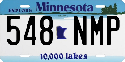 MN license plate 548NMP