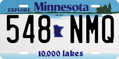 MN license plate 548NMQ
