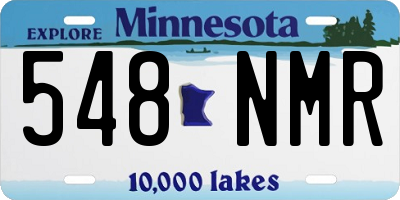 MN license plate 548NMR