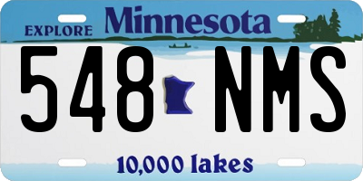 MN license plate 548NMS