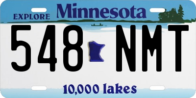 MN license plate 548NMT