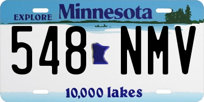 MN license plate 548NMV