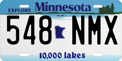 MN license plate 548NMX