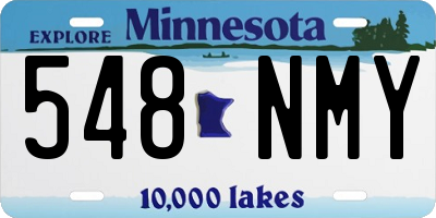 MN license plate 548NMY