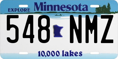 MN license plate 548NMZ
