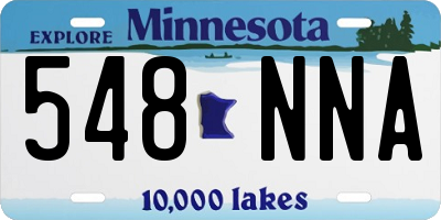 MN license plate 548NNA