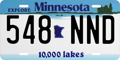 MN license plate 548NND