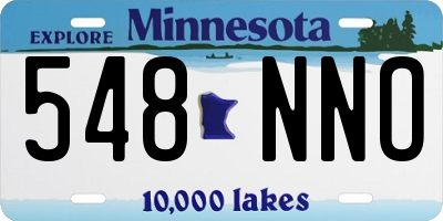 MN license plate 548NNO