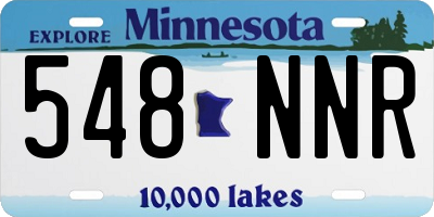 MN license plate 548NNR