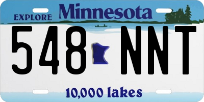 MN license plate 548NNT