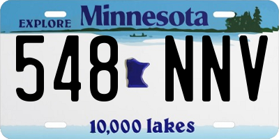 MN license plate 548NNV