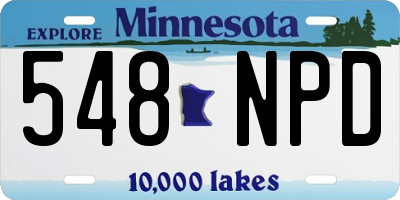 MN license plate 548NPD