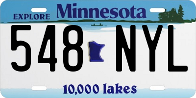 MN license plate 548NYL