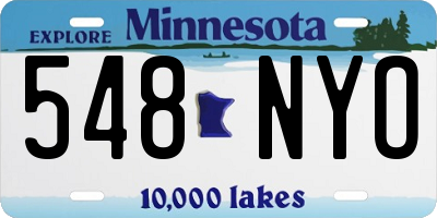 MN license plate 548NYO