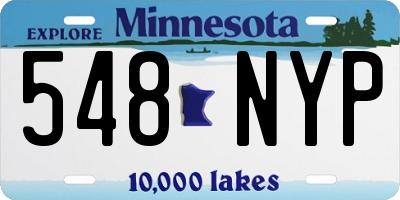 MN license plate 548NYP