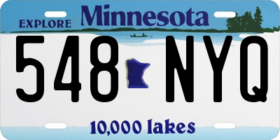 MN license plate 548NYQ