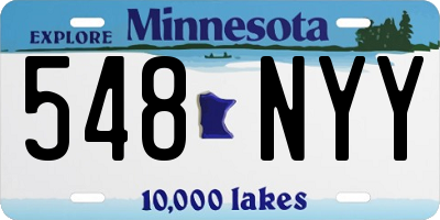 MN license plate 548NYY