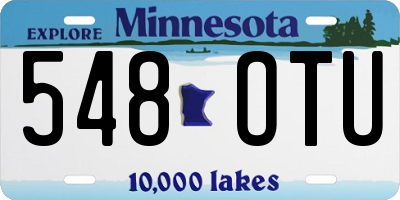 MN license plate 548OTU