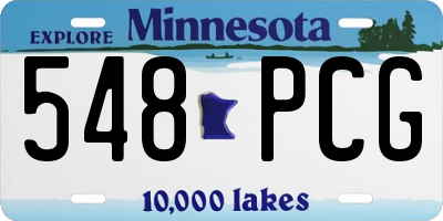 MN license plate 548PCG