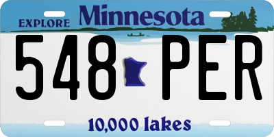 MN license plate 548PER