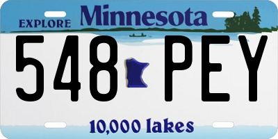 MN license plate 548PEY