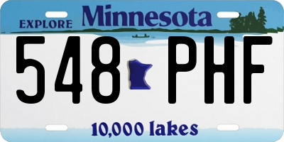 MN license plate 548PHF