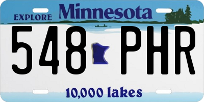 MN license plate 548PHR
