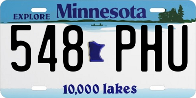 MN license plate 548PHU
