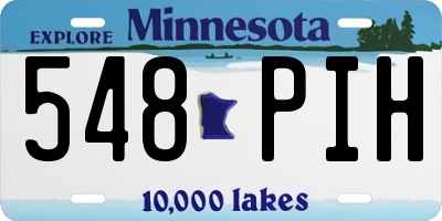 MN license plate 548PIH