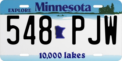 MN license plate 548PJW