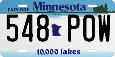 MN license plate 548POW