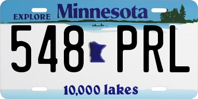 MN license plate 548PRL