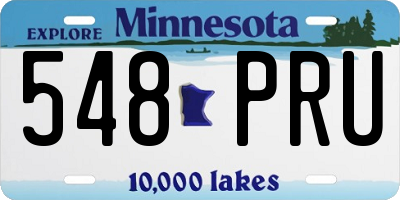MN license plate 548PRU