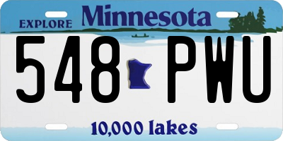 MN license plate 548PWU