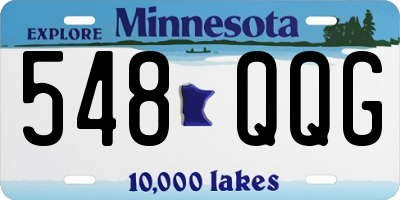 MN license plate 548QQG