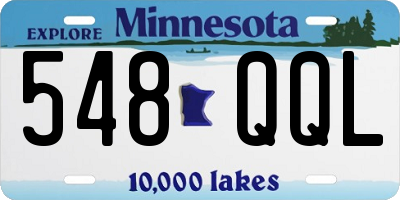 MN license plate 548QQL