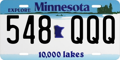 MN license plate 548QQQ