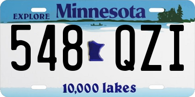 MN license plate 548QZI