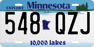 MN license plate 548QZJ