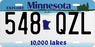 MN license plate 548QZL