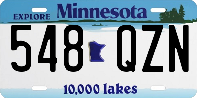 MN license plate 548QZN