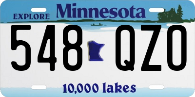MN license plate 548QZO