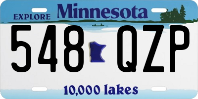 MN license plate 548QZP