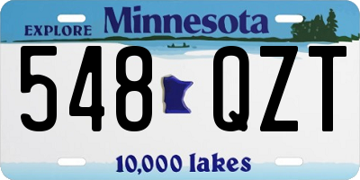 MN license plate 548QZT