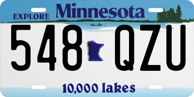 MN license plate 548QZU