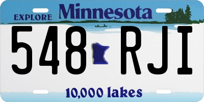 MN license plate 548RJI
