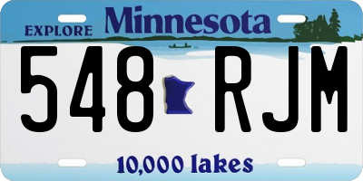 MN license plate 548RJM