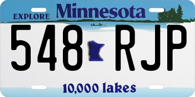 MN license plate 548RJP