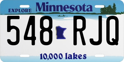 MN license plate 548RJQ