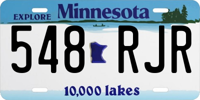 MN license plate 548RJR